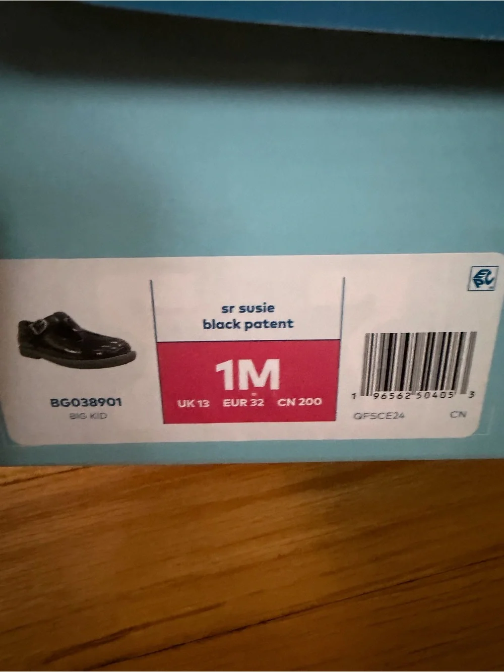 Stride Rite Girls' Black Patent Mary Jane with Buckle